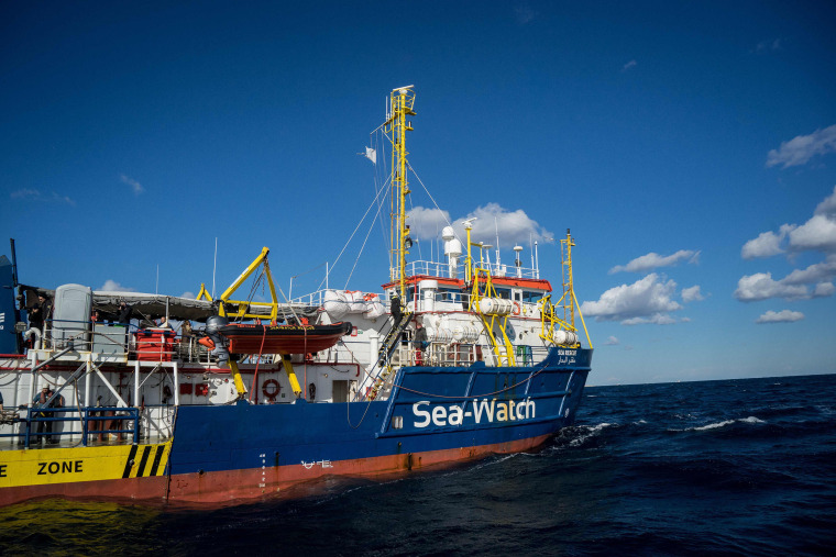 Image: Sea-Watch 3 about three nautical miles off Malta's coast.