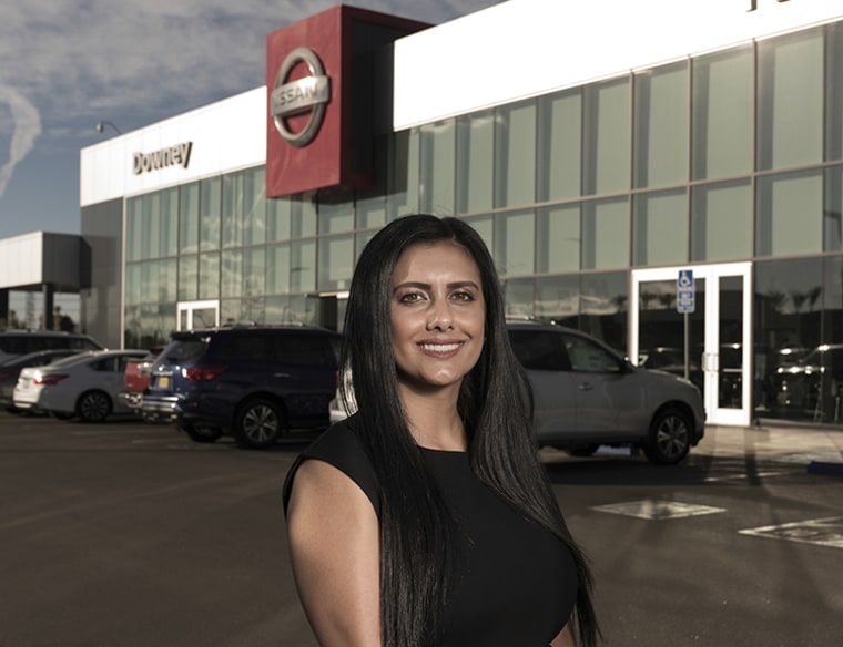 Nakita Joshi leads the sales team of 45 ethnically diverse professionals at Downey Nissan in Downey, Calif