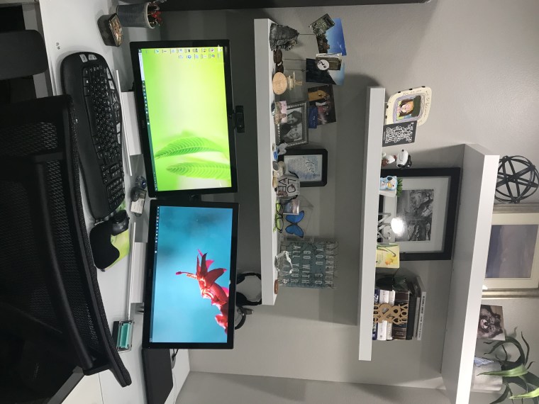 Nora Riva Bergman's desk in Tarpon Springs, Florida.