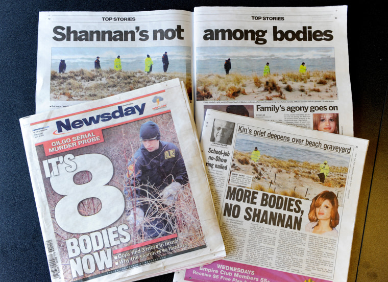 Articles about the discovery of bodies near a Long Island, New York beach