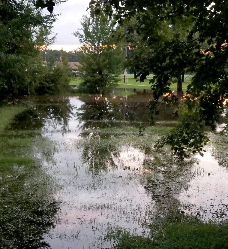 Flooding in Virginia Beach, Virginia on July 24, 2018.