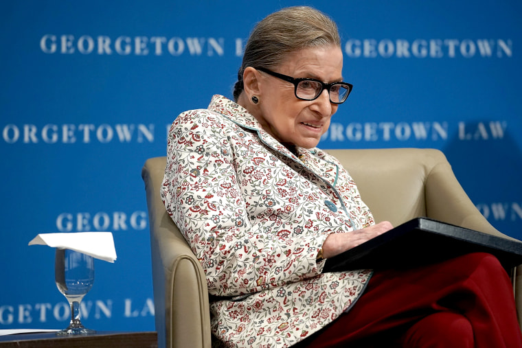 Supreme Court Justice Ruth Bader Ginsburg Gives Lecture At The Georgetown University Law Center