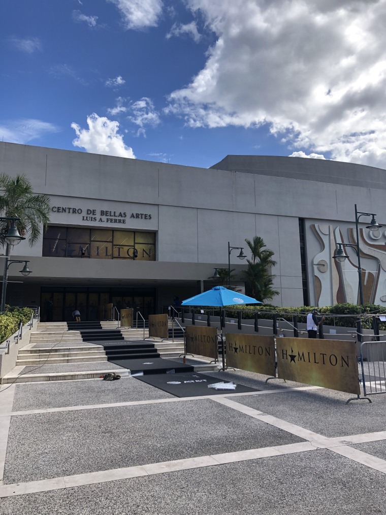 The Centro of Bellas Artes de Santurce theater where Lin-Manuel Miranda is bring his musical "Hamilton" to Puerto Rico, starting Jan. 11.