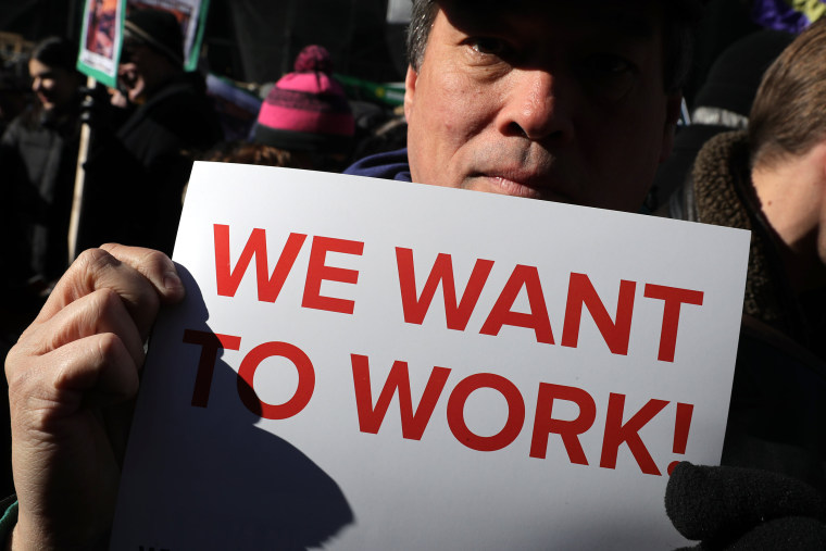 Image: Union Organizers In Washington, D.C. Hold Rallies Calling For End To Government Shutdown