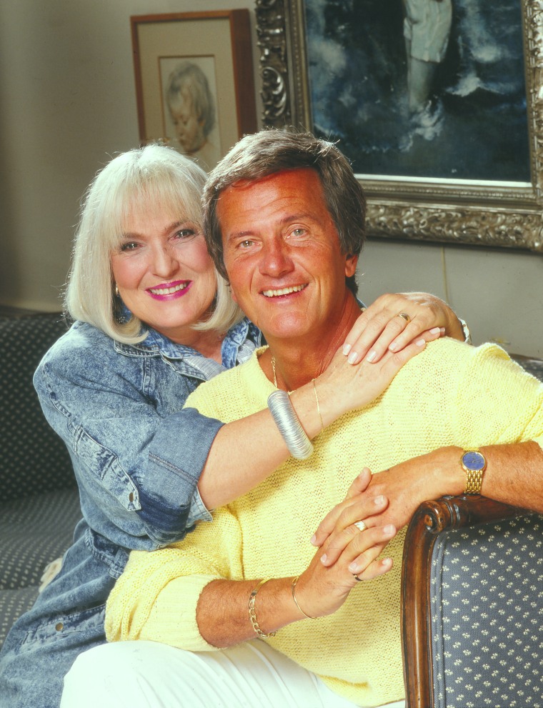 Image: Shirley and Pat Boone in Los Angeles in 2006.