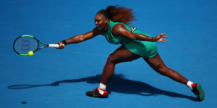 Serena Williams flaunts figure as she strips down for Australian