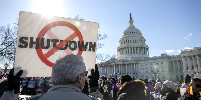 Aviation Labor Groups And Lawmakers Rally On Capitol Hill To End Government Shutdown