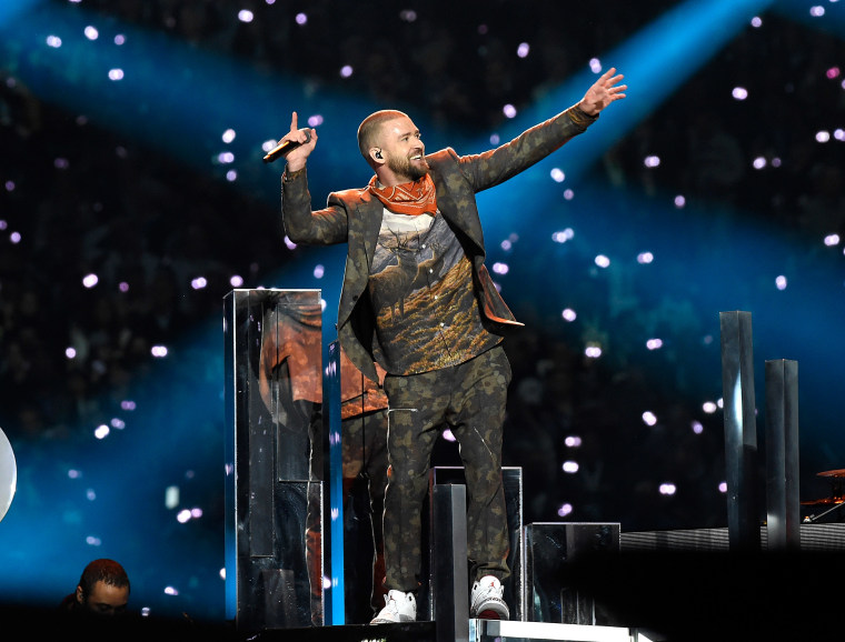 Justin Timberlake performs onstage during the Pepsi Super Bowl LII Halftime Show at U.S. Bank Stadium on February 4, 2018 in Minneapolis, Minnesota.