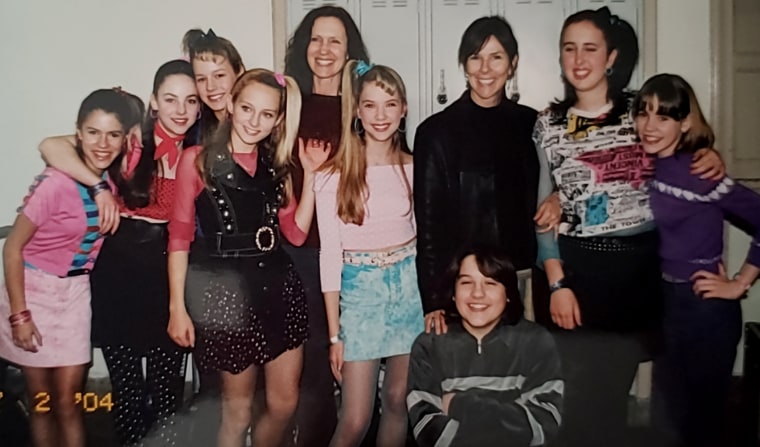 Christa B. Allen poses with her young "13 Going on 30" co-stars, including Ashley Benson and Brie Larson.