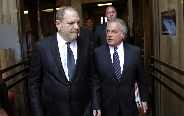 Image: Harvey Weinstein and his attorney, Benjamin Brafman, leave court in New York on June 5, 2018.