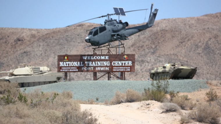 Image: Fort Irwin in the Mojave Desert, California.