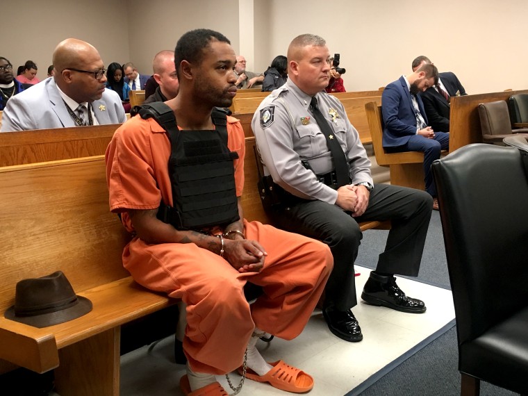Michael Ray McLellan in court in Lumberton, North Carolina on Dec. 8, 2018.