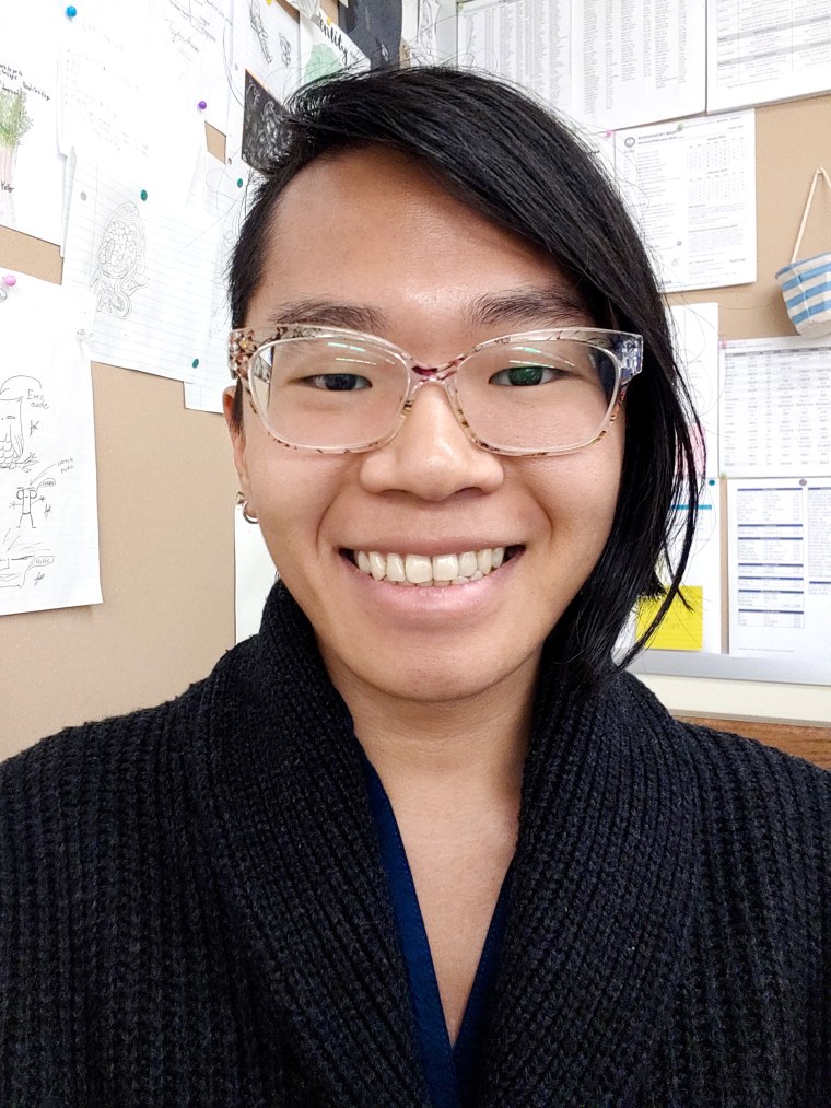 Tai Tran, a transgender 7th grade math and science teacher in Richmond, California