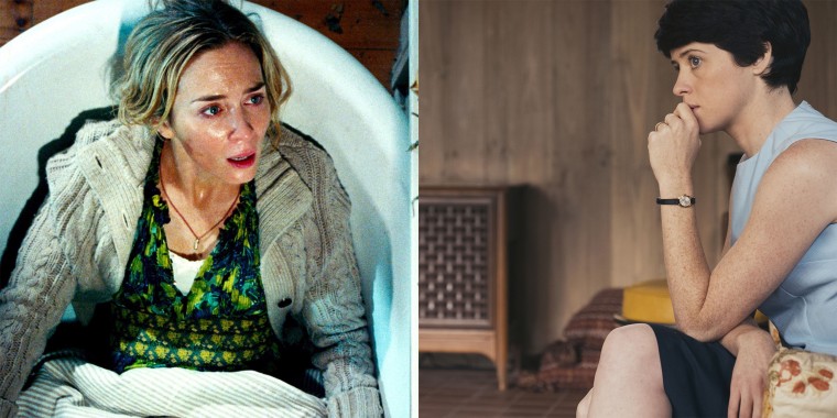 Emily Blunt in "A Quiet Place" and Claire Foy in "First Man"