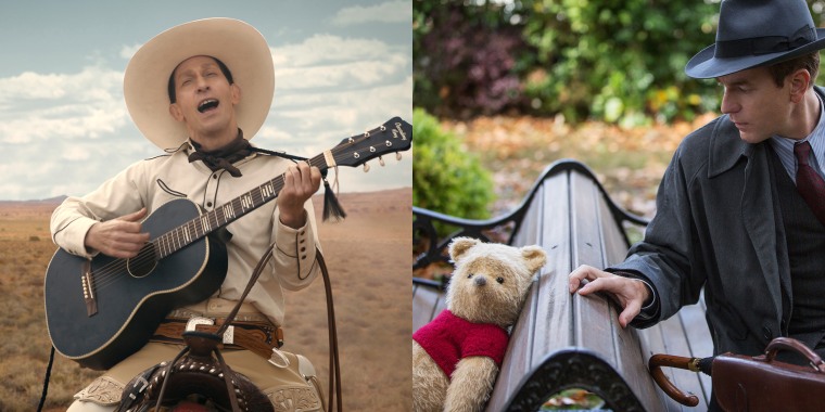 "Christopher Robin" and "The Ballad of Buster Scruggs"