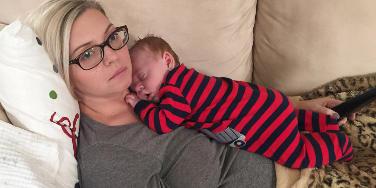 After having baby Enzo Michelle Maggio would experience crippling anxiety when she had to be alone with him. She learned she had postpartum depression and anxiety.