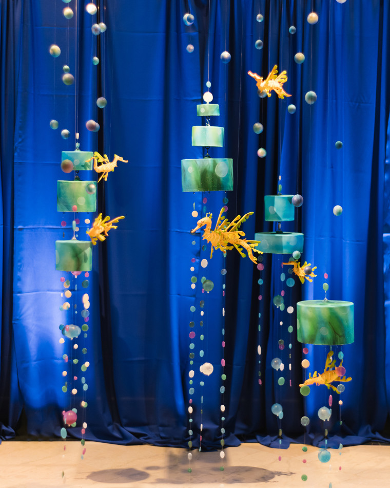 The sweet stuff: Food Network star Duff Goldman had five cakes at his wedding, including one with an under-the-sea theme.