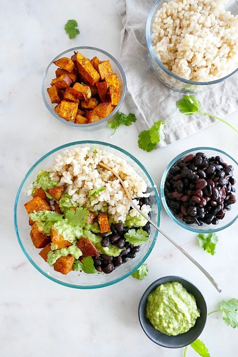 Sweet Potato Black Bean Meal Prep Bowls