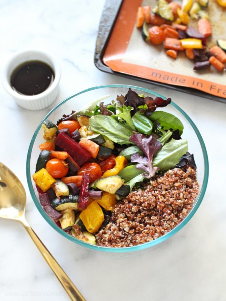 Easy Roasted Vegetable and Quinoa Salad