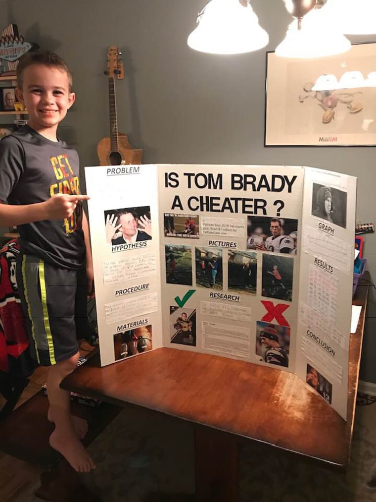 Tom Brady is a cheater, according to 10-year-old Kentucky boy's science  fair project