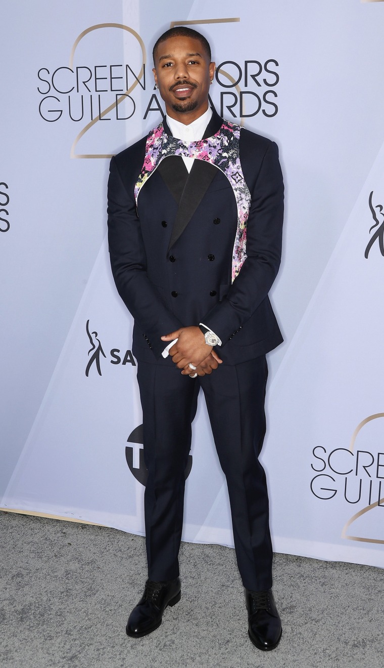 Michael B. Jordan and Other Male Celebrities in Harnesses - Bib Louis  Vuitton Red Carpet Trend