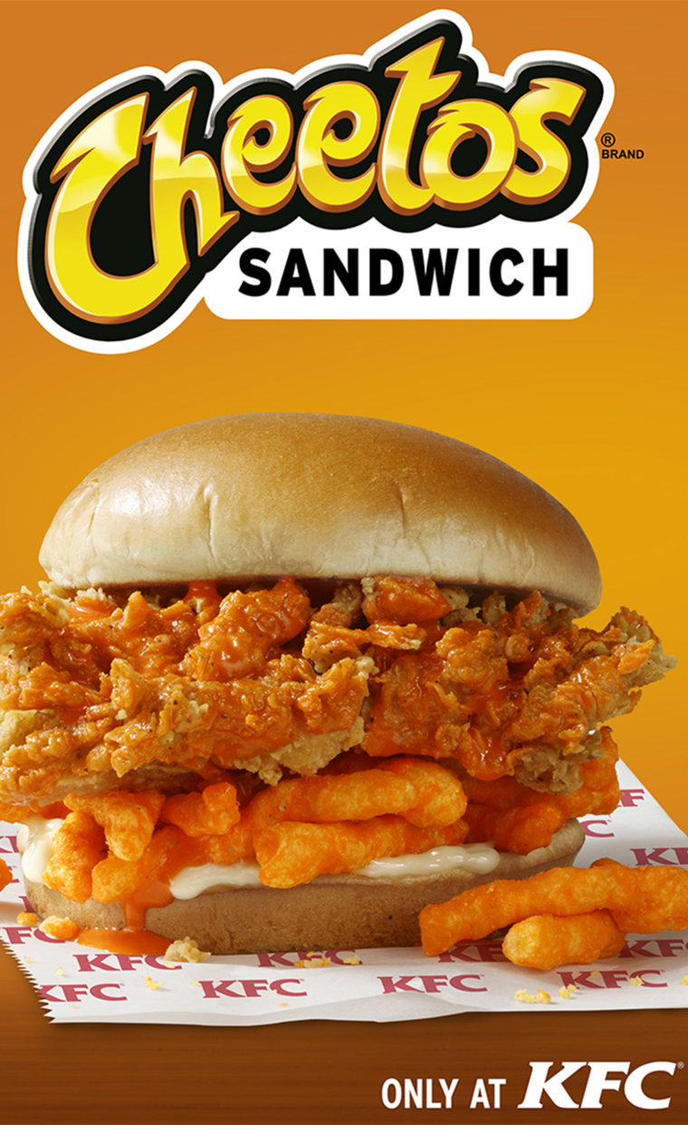 KFC is testing its new Cheetos Sandwich