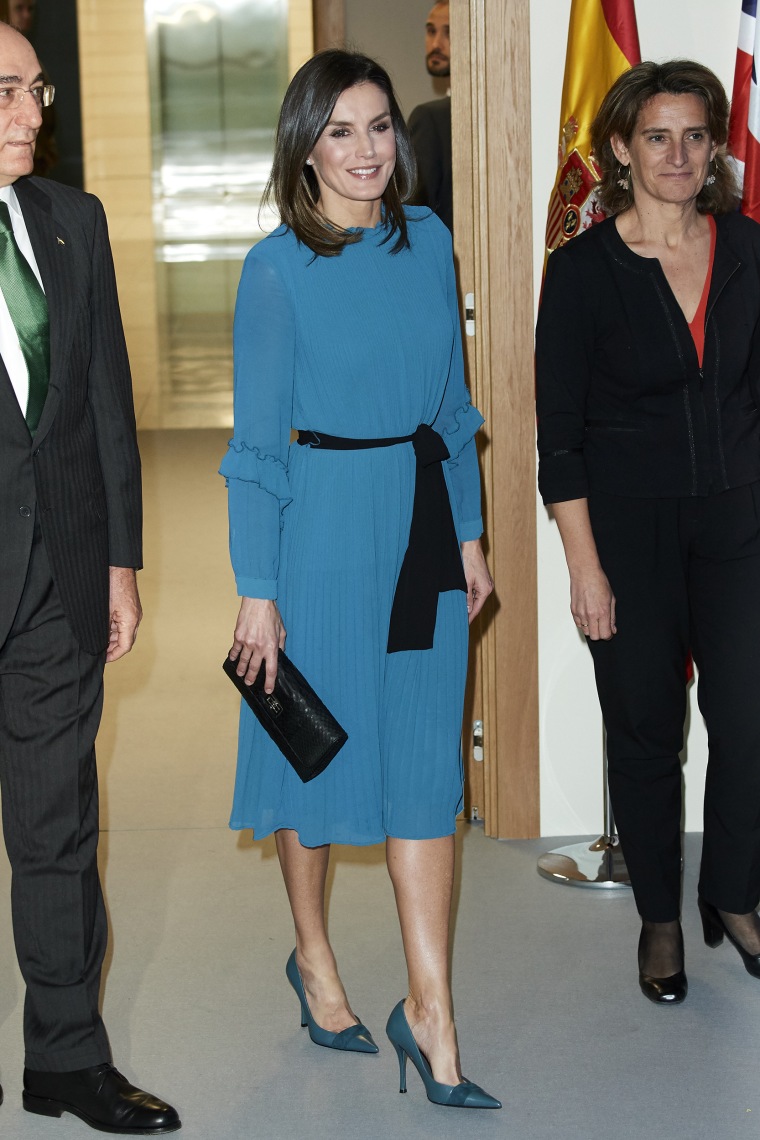 Queen Letizia Of Spain Attends Ibedrola Foundation Scholarships