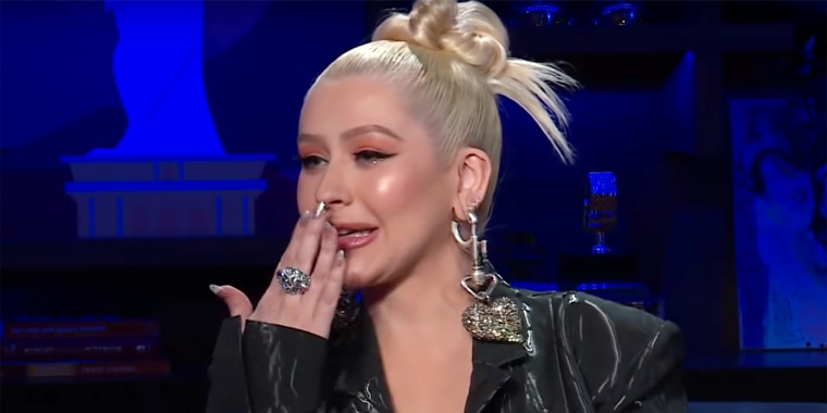 Christina Aguilera Refutes Swinging On Pink on Watch What Happens Live with Andy Cohen