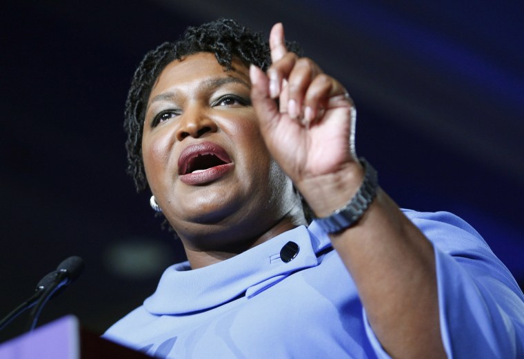 Democratic gubernatorial candidate Stacey Abrams