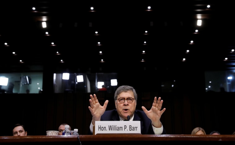 William Barr testifies at the Senate Judiciary Committee confirmation hearing on his nomination for attorney attorney general on Capitol Hill