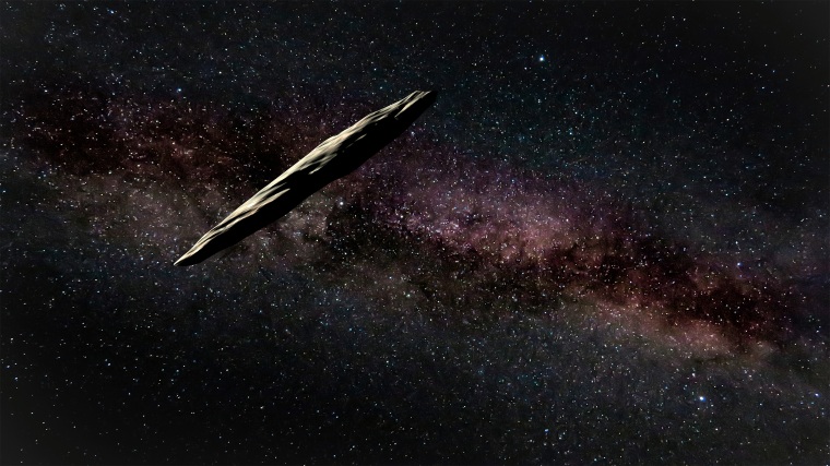 Image: Artist interpretation of Oumuamua