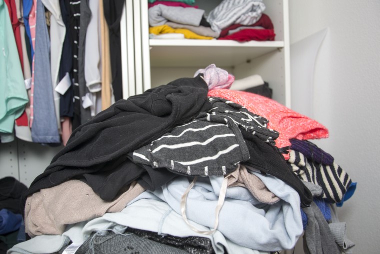 Image: Messy closet
