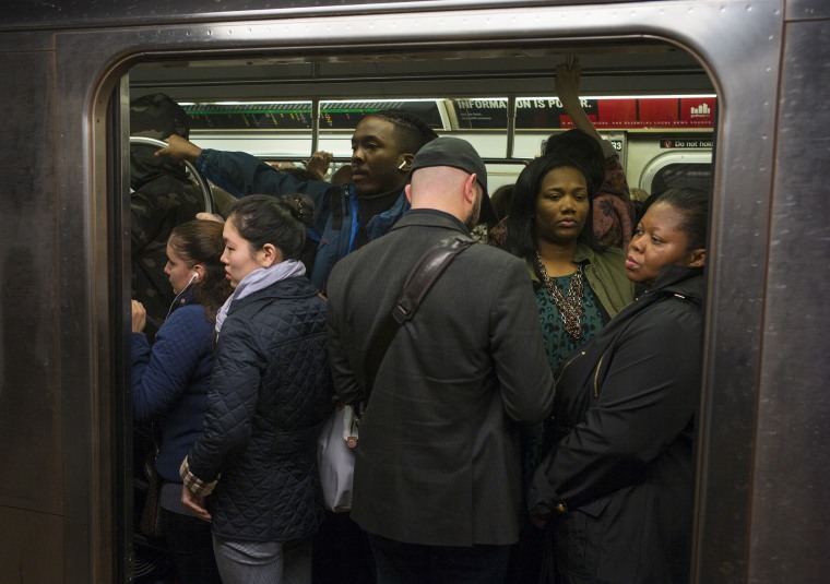 Image: Riders On The New York City Subway