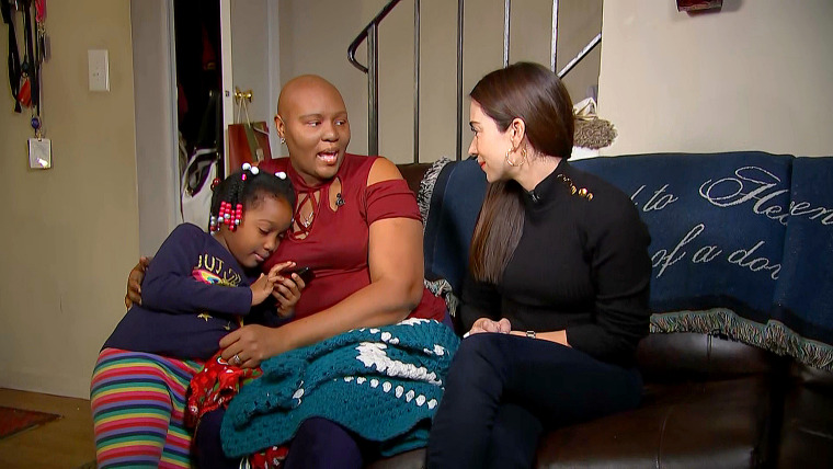 Federal worker Quashawn Latimer who is fighting cancer is counting her blessings after strangers paid her medical bills and rent for February.