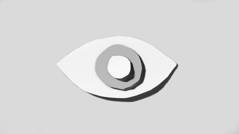 Illustration of a grayscale eye.