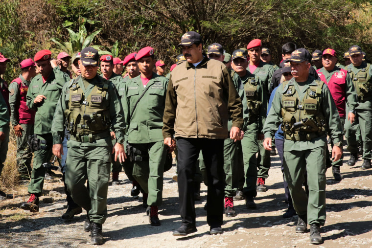 Image: Venezuela's President Nicolas Maduro attends a military exercise in in Caracas