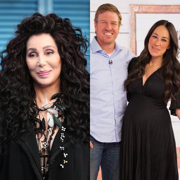 Chip Gaines, right with wife Joanna, gave "Auntie Cher" a hilarious family update after the legendary Oscar winner tweeted about the HGTV stars.