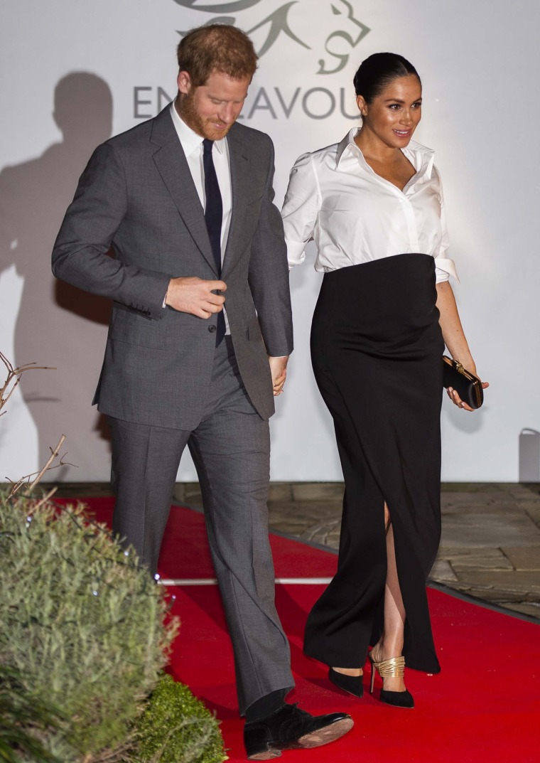 Meghan Markle dazzles in black and white Givenchy look