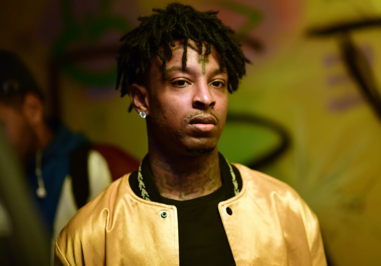 Image: 21 Savage attends a listening party in Atlanta, Georgia, on Dec. 21, 2018.
