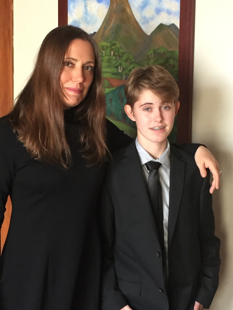 Hilary Berman and her transgender son, Xander Ruth.