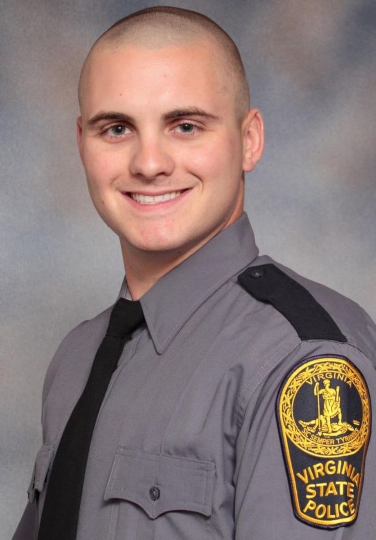 Image: Virginia State Police Trooper Lucas Dowell died after a shooting while attempting to serve a search warrant on Feb. 4, 2019.
