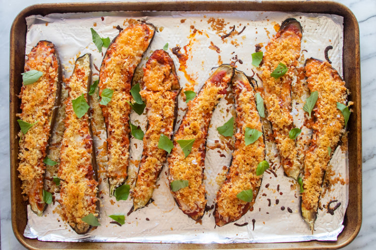 Giada's Sheet-Pan Eggplant Parmesan