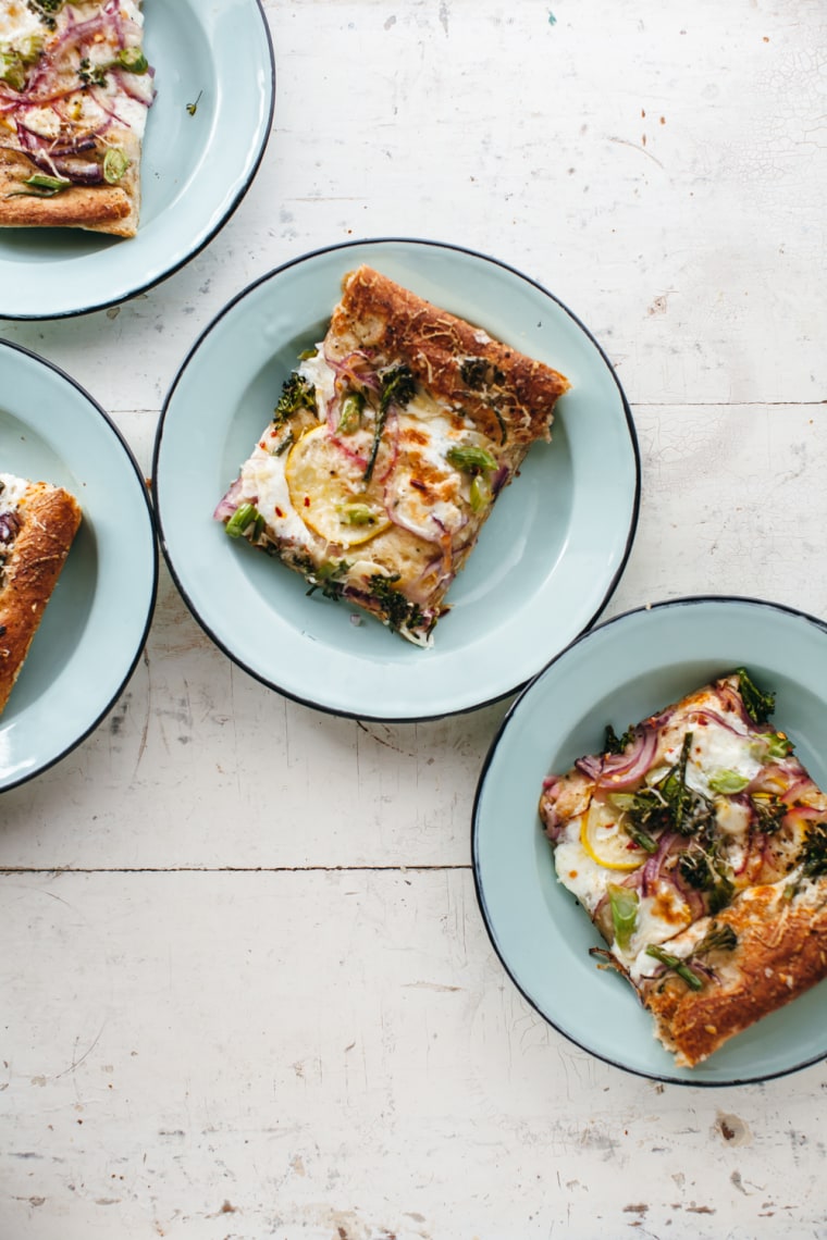 Sheet-Pan Pita Pizza with Broccolini and Lemon