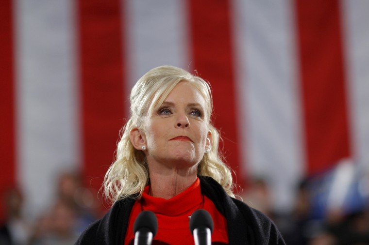 Images: Cindy McCain speaks at a campaign rally in Prescott, Arizona, on Nov. 4, 2008.