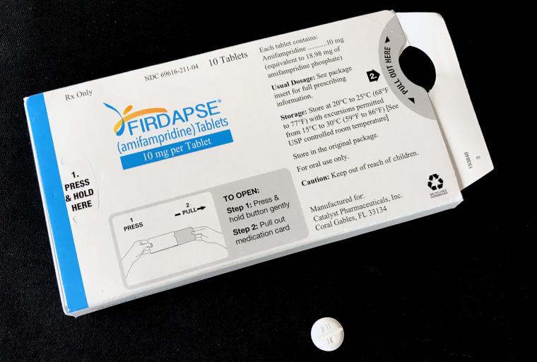 Firdapse, tablets for the treatment of Lambert-Eaton myasthenic syndrome (LEMS) in adults.