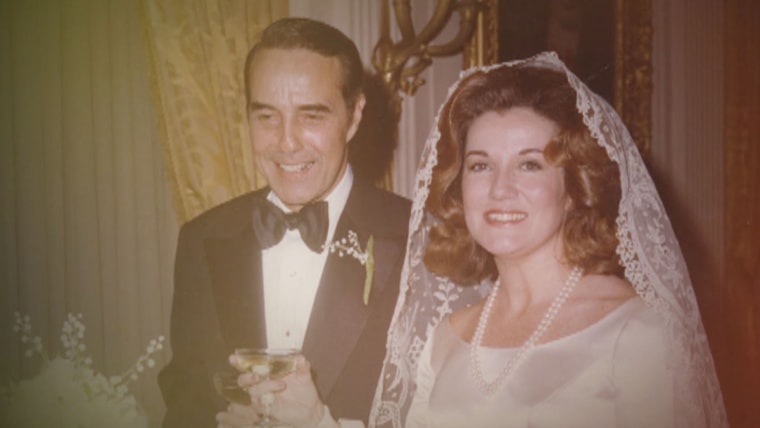 Bob and Elizabeth Dole on their December 1975 wedding day. 