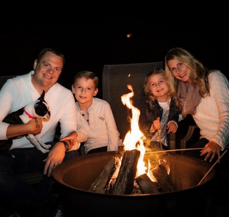 Jeff and Shelley Harrison Reed with their children Sean, 10, and Vanessa, 7.