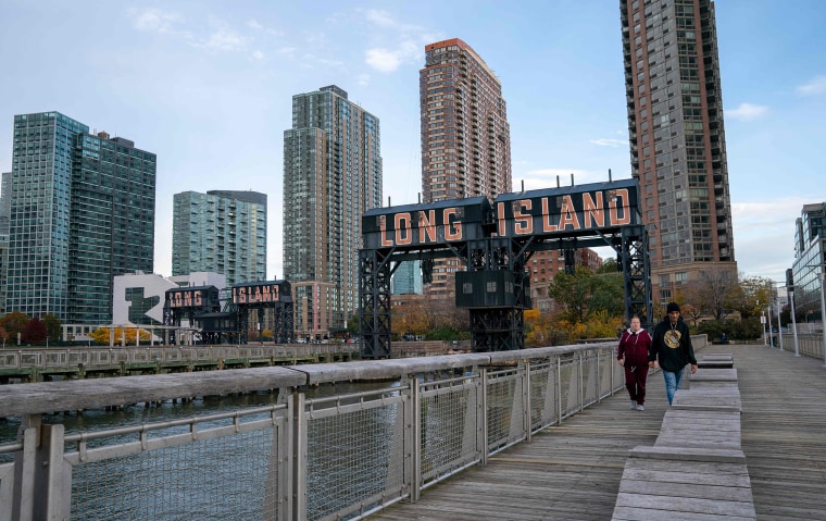 Image: A view of the waterfront of Long Island City in the Queens borough of New York, along the East River, on Nov. 7, 2018.