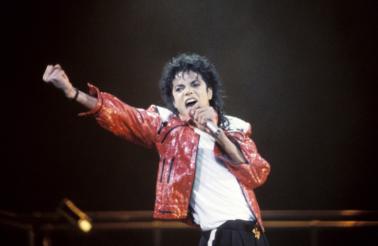 Image: Michael Jackson performs.