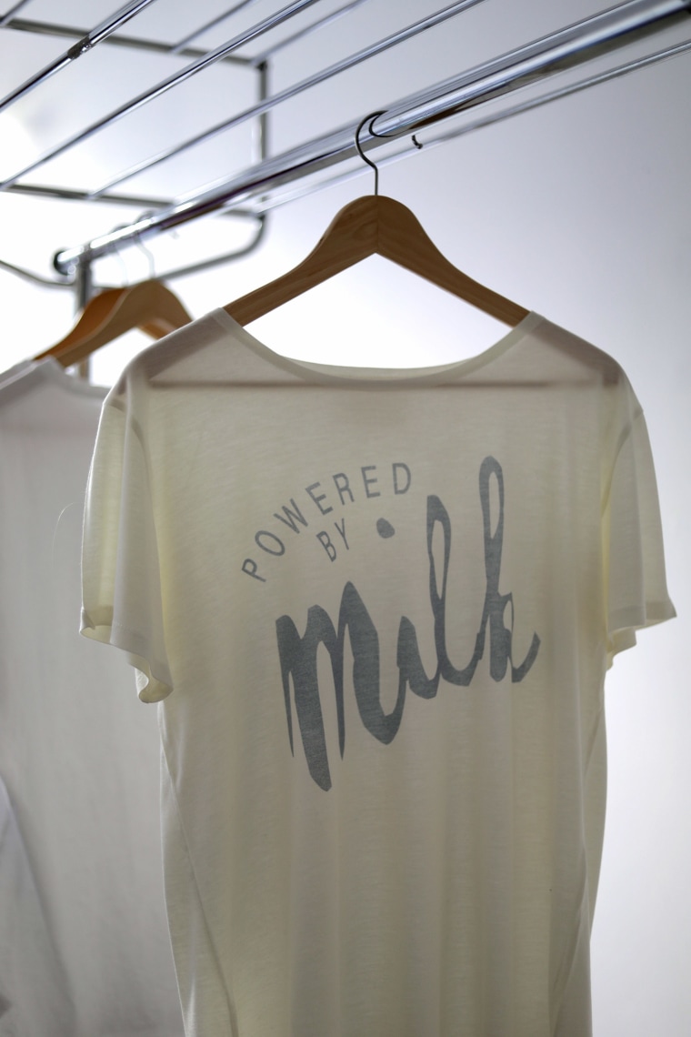 Image: Clothing made from milk protein by Tuscany-based company, Duedillatte